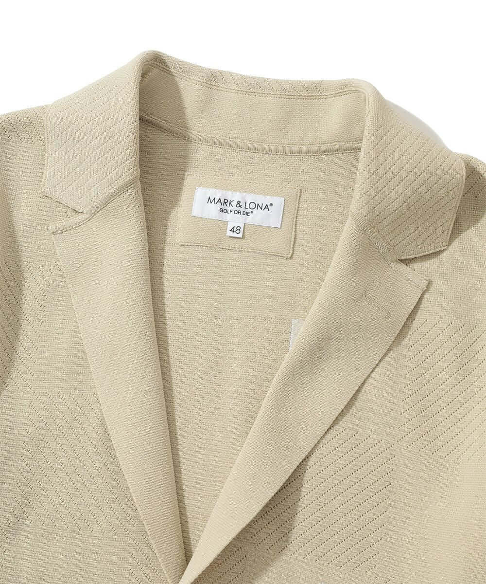 Gridline Stretch Knit Blazer | MEN