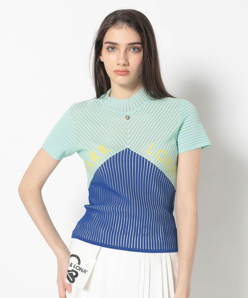 Dual Tone Ribbed Knit | WOMEN