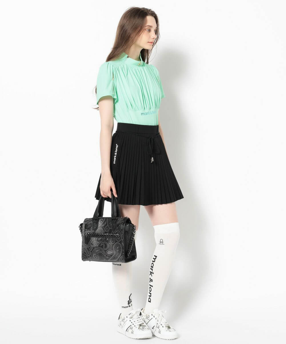 Aura Drape Mock Shirt | WOMEN