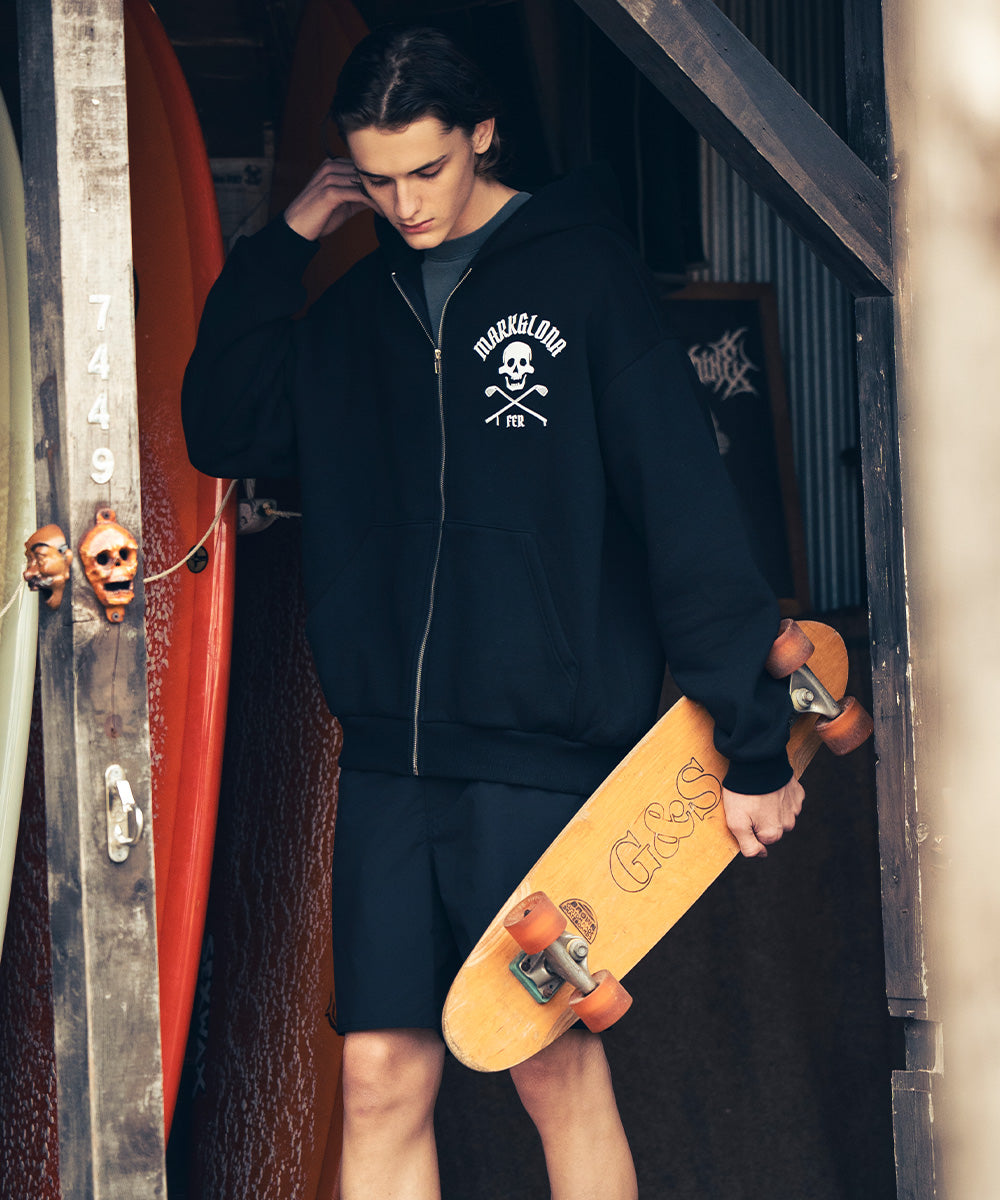 Johnson Skull Vintage Zip Hoodie