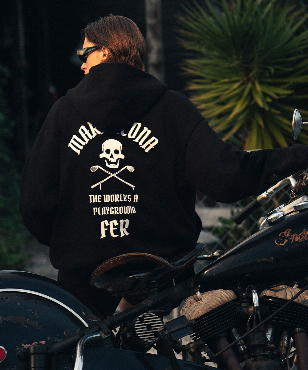 Johnson Skull Vintage Zip Hoodie