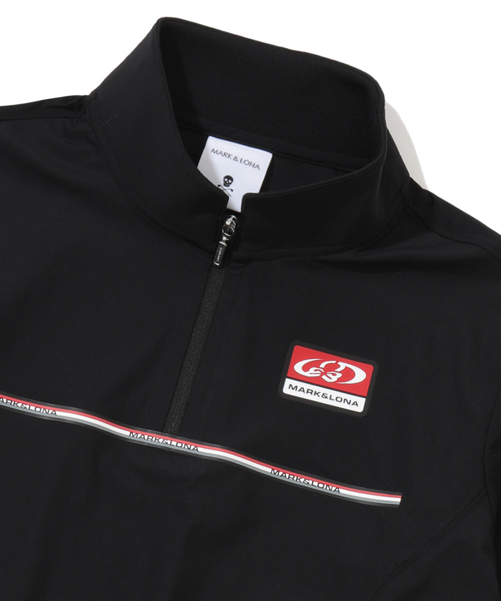 Axis Stand Zip Strech Pique Shirt | MEN