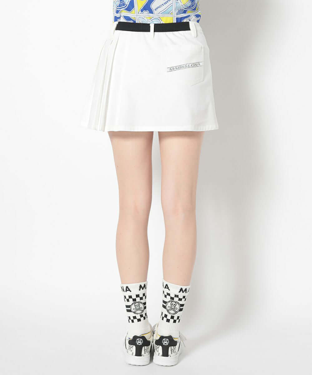 Lotta Asym Pleated Mini Skirt | WOMEN