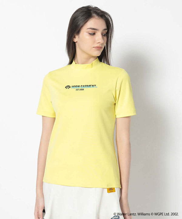 Woddy Mock Neck Tee | WOMEN