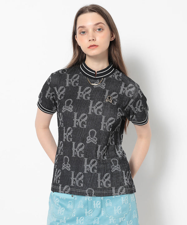 Ever Monogram Mock Neck Tee | WOMEN
