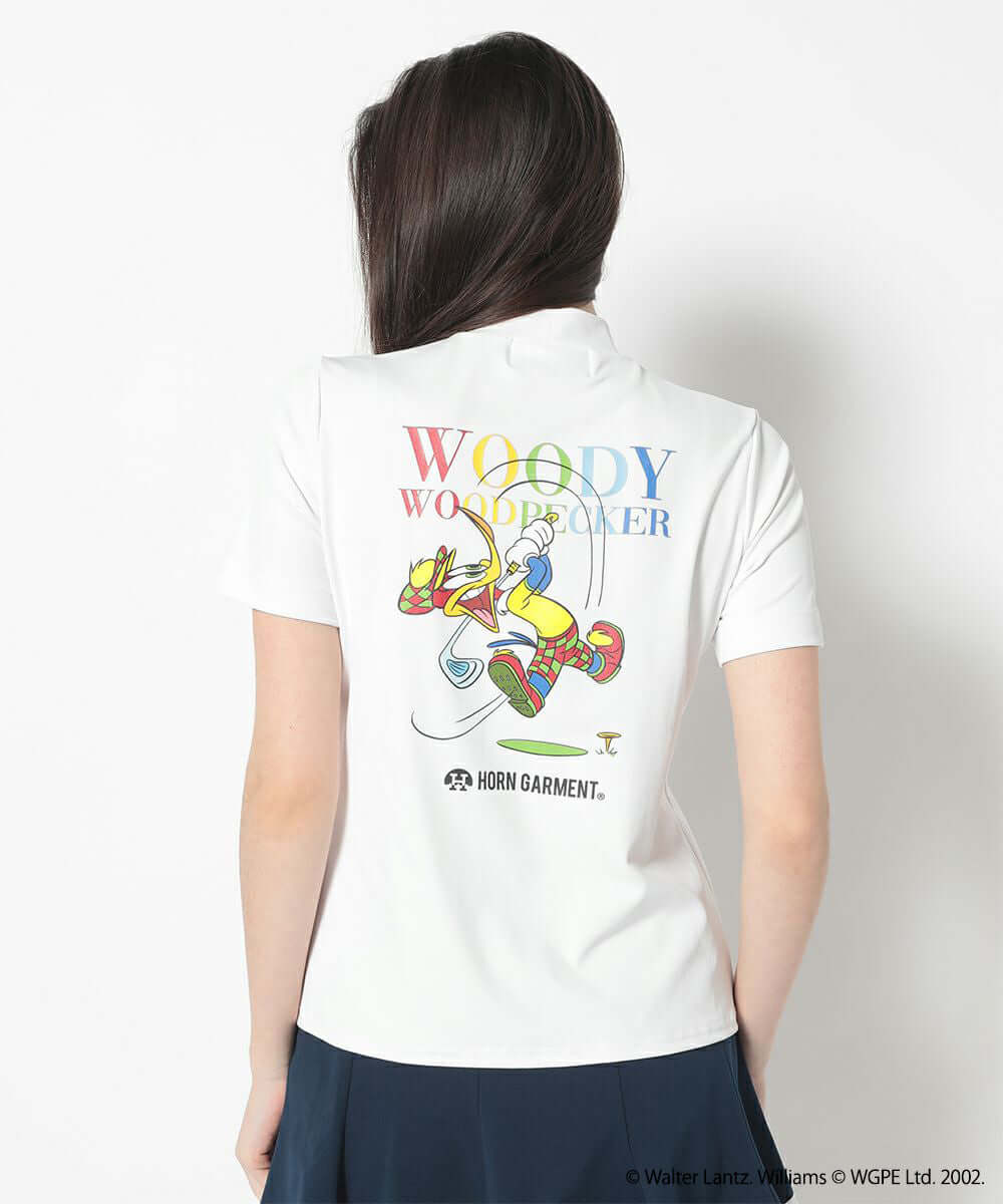 Woddy Mock Neck Tee | WOMEN