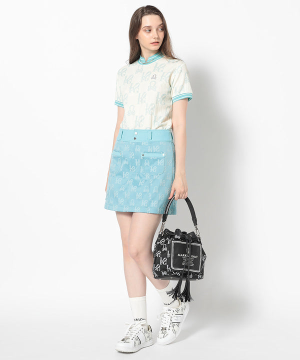 Ever Monogram Mock Neck Tee | WOMEN