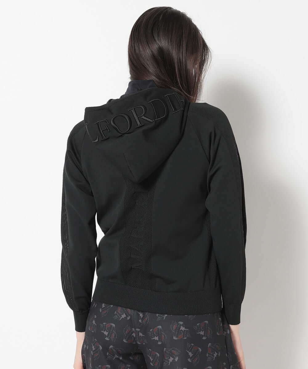 Ever Mesh linned Knit Hoodie | WOMEN