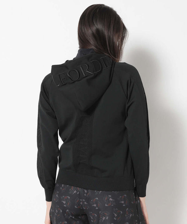 Ever Mesh linned Knit Hoodie | WOMEN