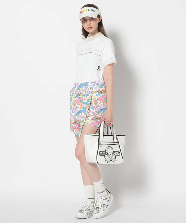 Trans Camo Shirring Mock | WOMEN