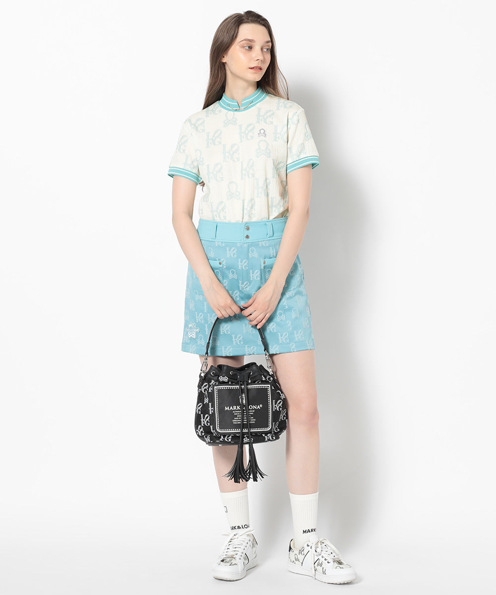 Ever Monogram Mock Neck Tee | WOMEN