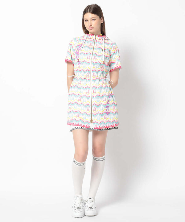 Vase Hooded Vent Dress | WOMEN