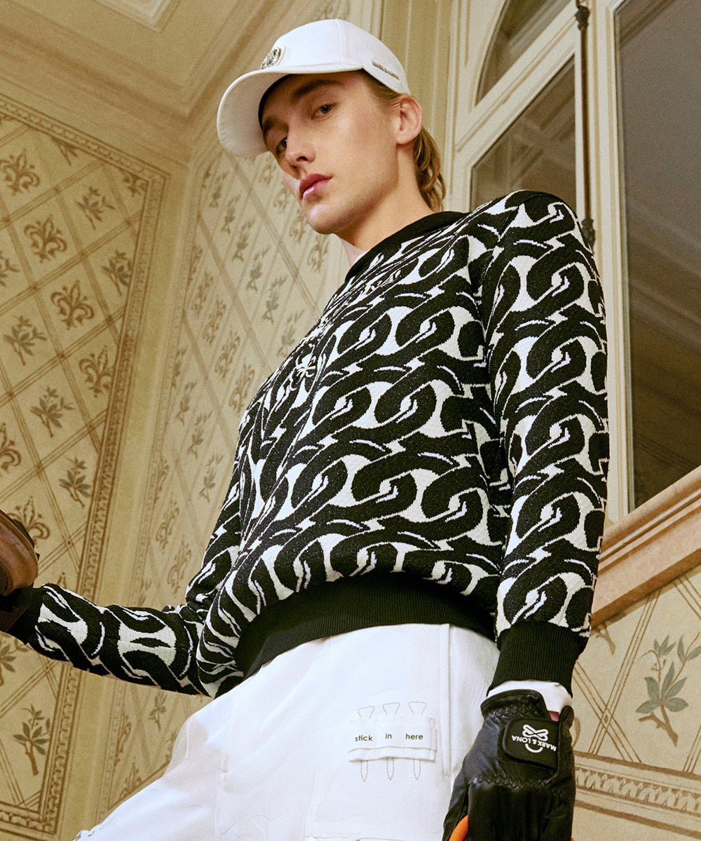 Noah Jacquard Knit Hoodie | MEN