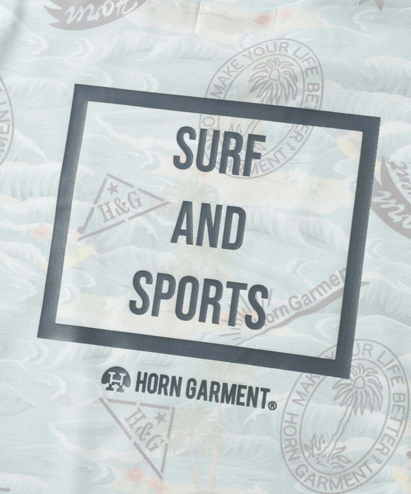 Retro Hawaiian Mesh Mock Neck | MEN