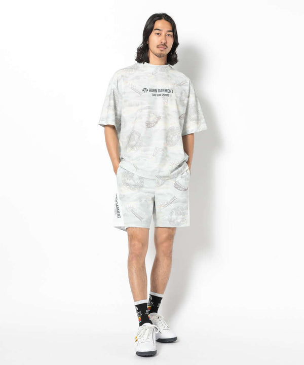 Retro Hawaiian Mesh Mock Neck | MEN