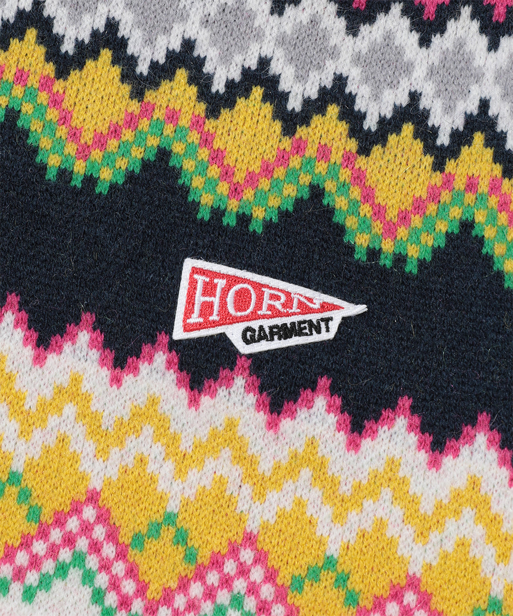 L★A Palm faire isle crew neck sweater