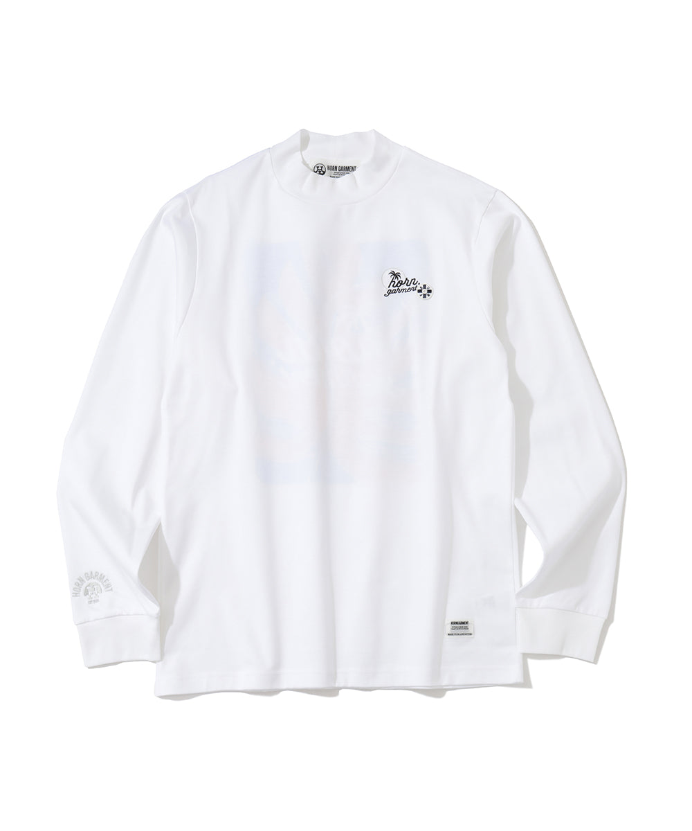 Retro Island Graphic Mock Tee