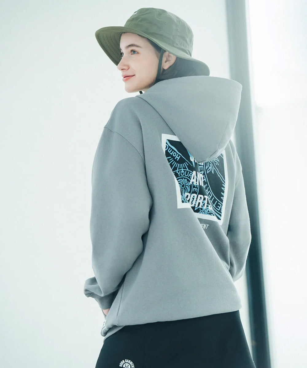 Botanical Script Graphic Hoodie