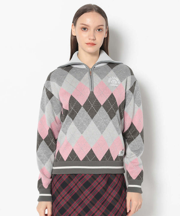 Woodville Argyle Sailor Collar Knit | WOMEN