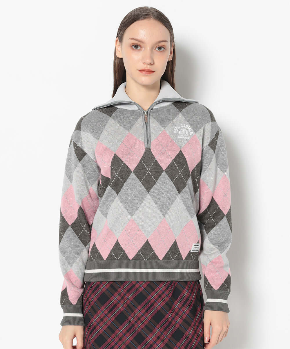 Woodville Argyle Sailor Collar Knit | WOMEN