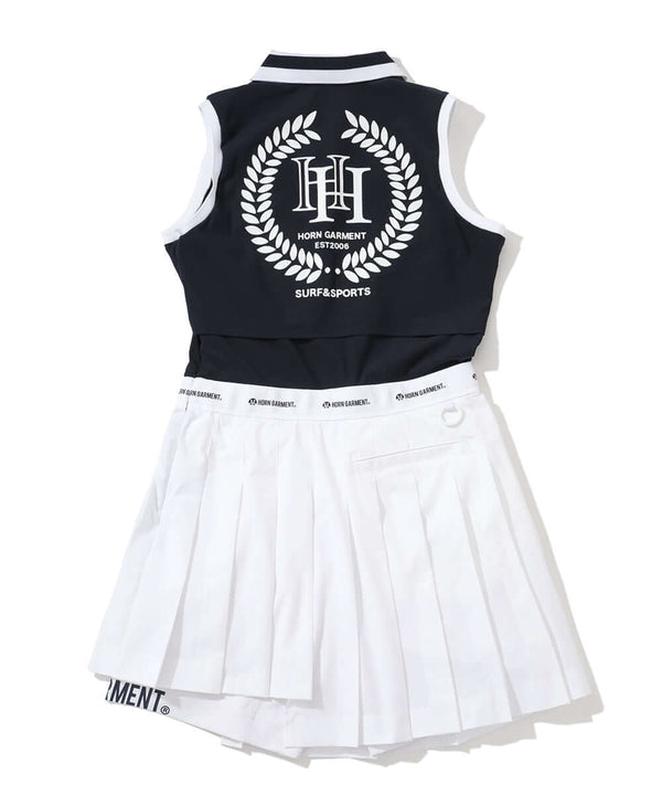 PF Sleeveless Pleat Dress | WOMEN