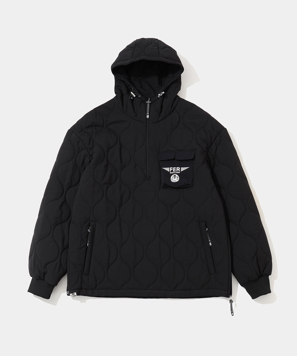 Maverick Quilted 1/2 ZIp Hoodie