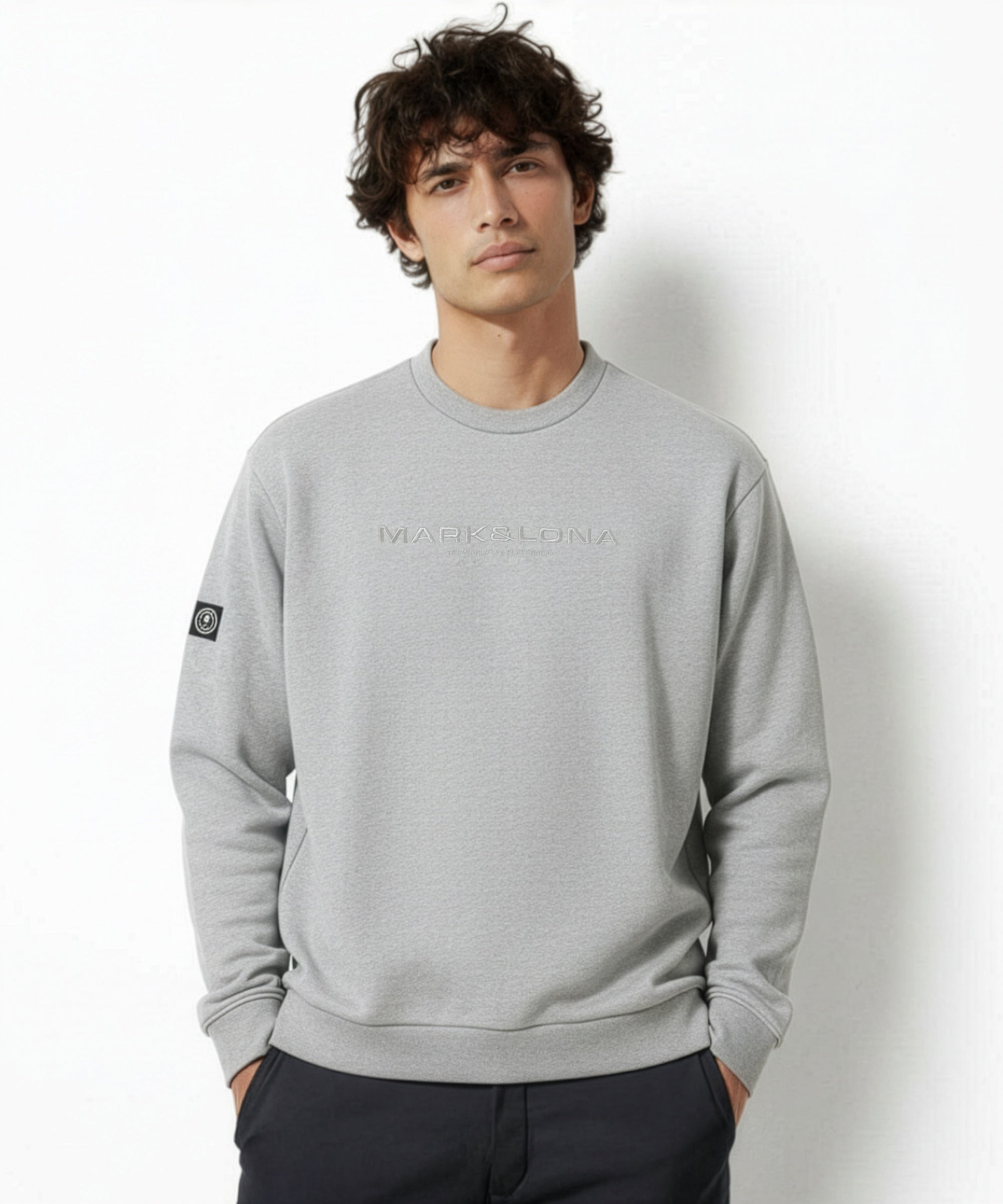 Subtle Embroidered Crew