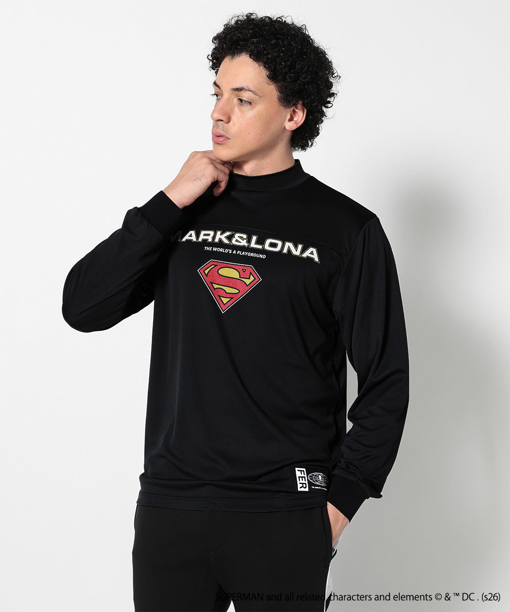 SupER Long Sleeve Mock Tee