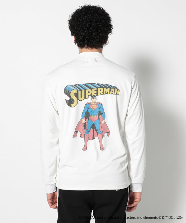 SupER Long Sleeve Mock Tee