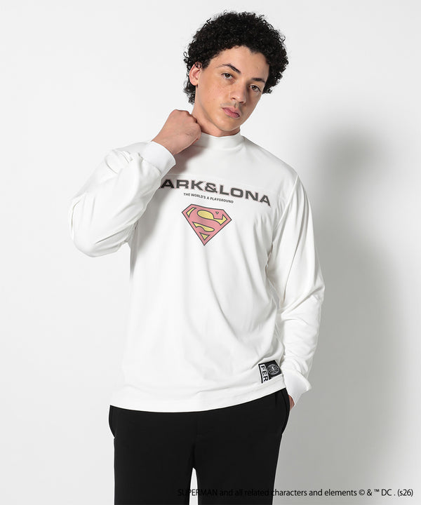 SupER Long Sleeve Mock Tee