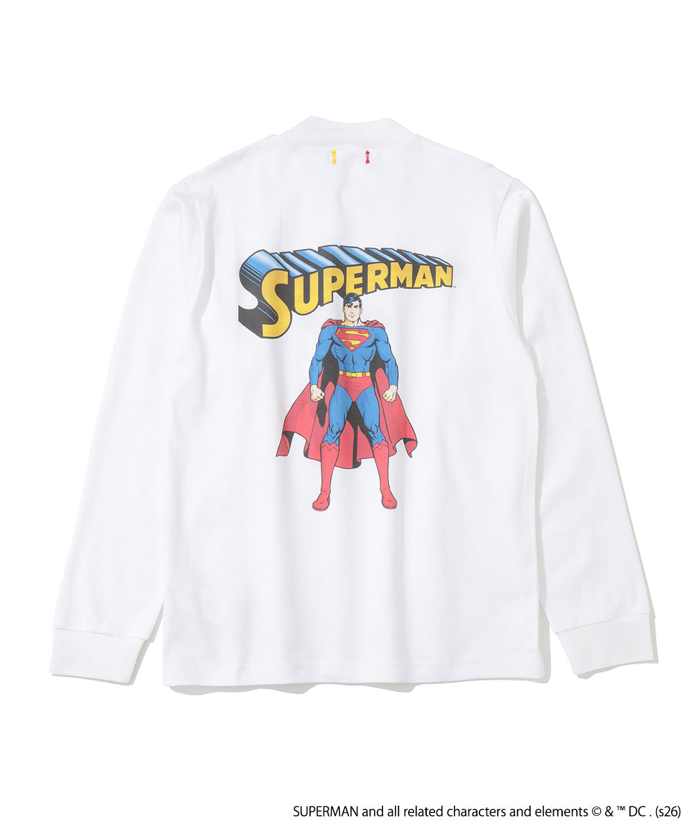 SupER Long Sleeve Mock Tee