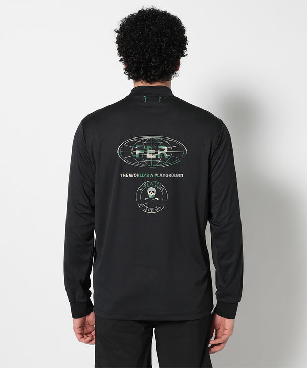 モデル:身長185cm,チェスト92cm,ウエスト77cm,ヒップ94cm,着用サイズL