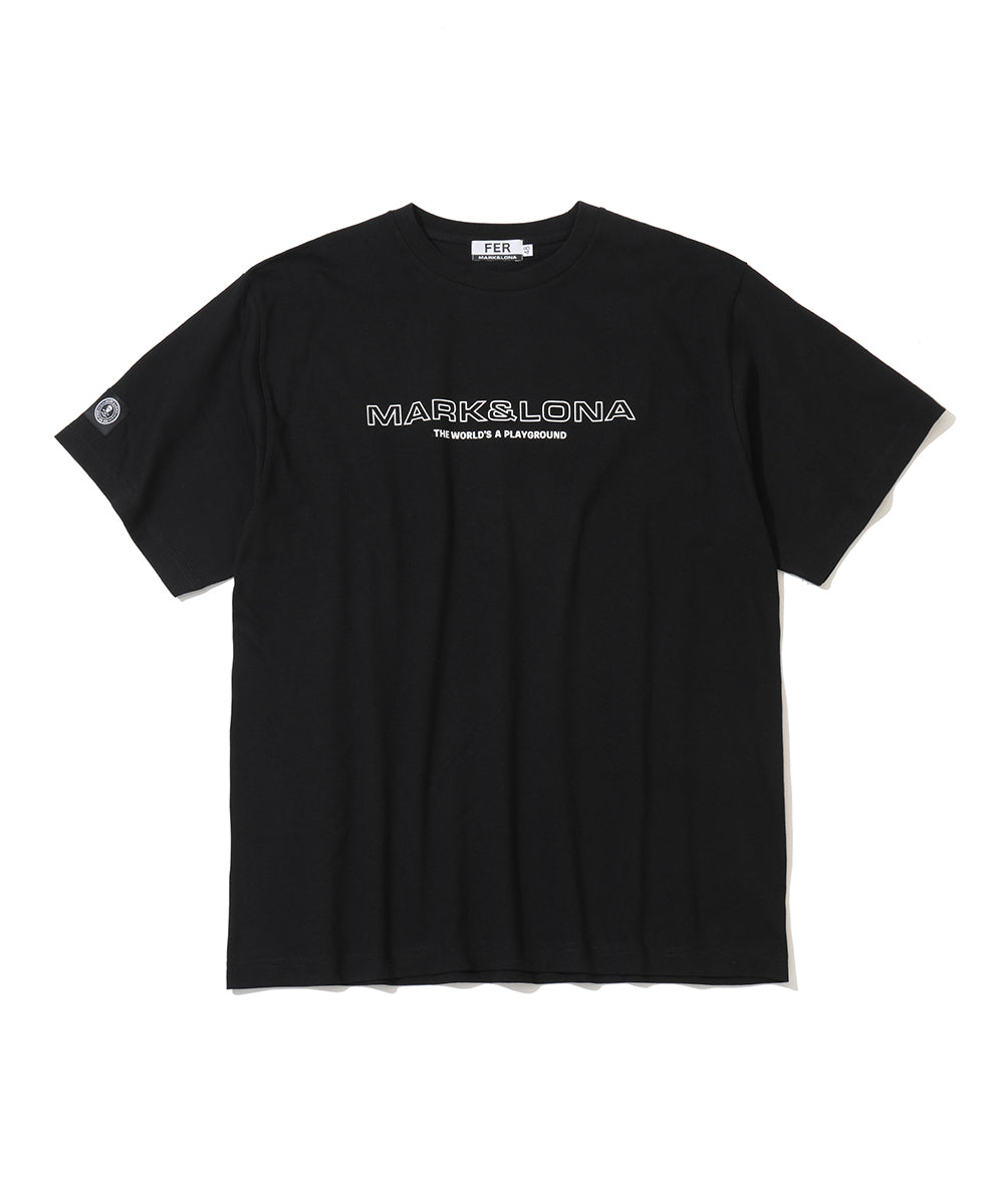 Circle Skull Mock Neck S/S Tee