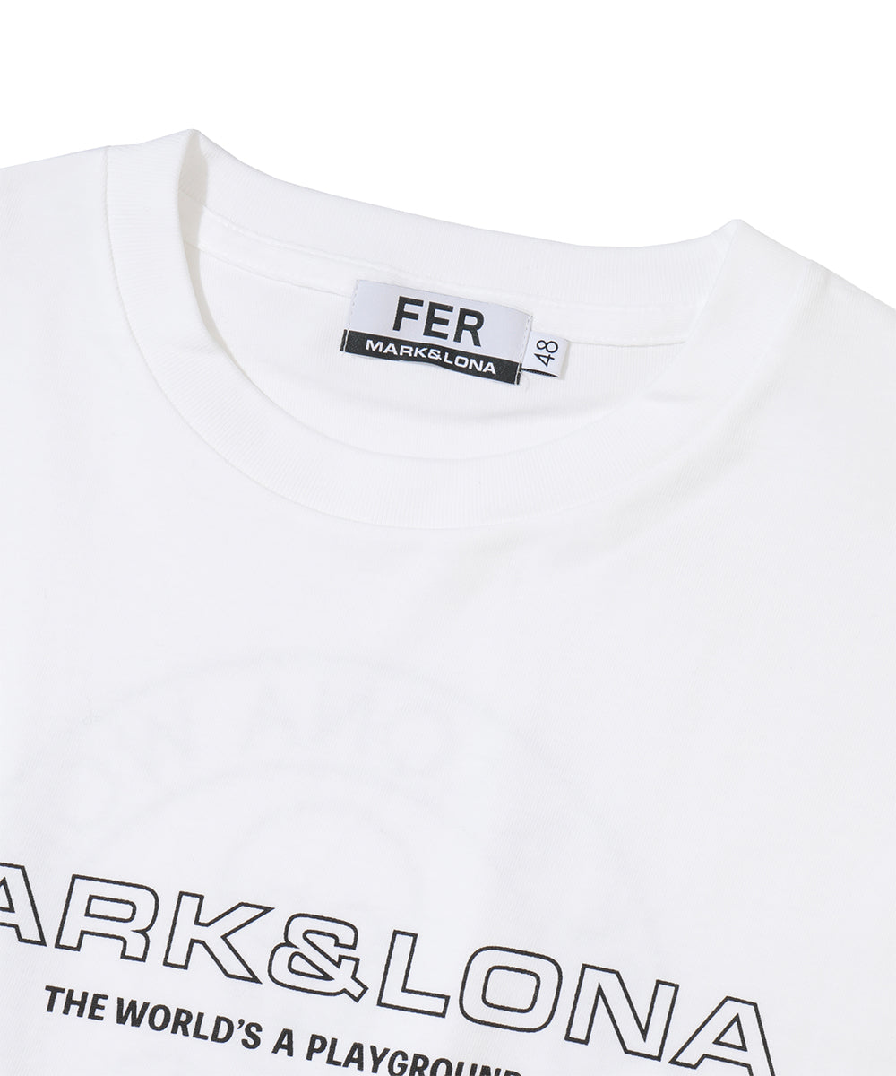 Circle Skull Mock Neck S/S Tee