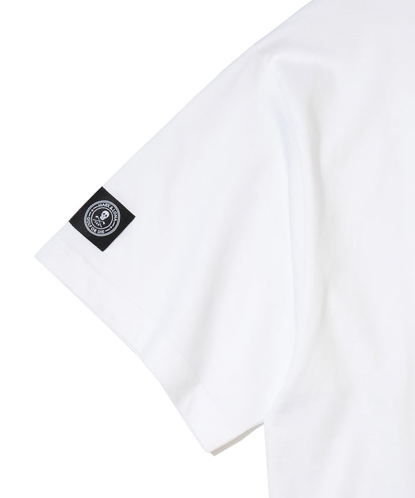 Circle Skull Mock Neck S/S Tee