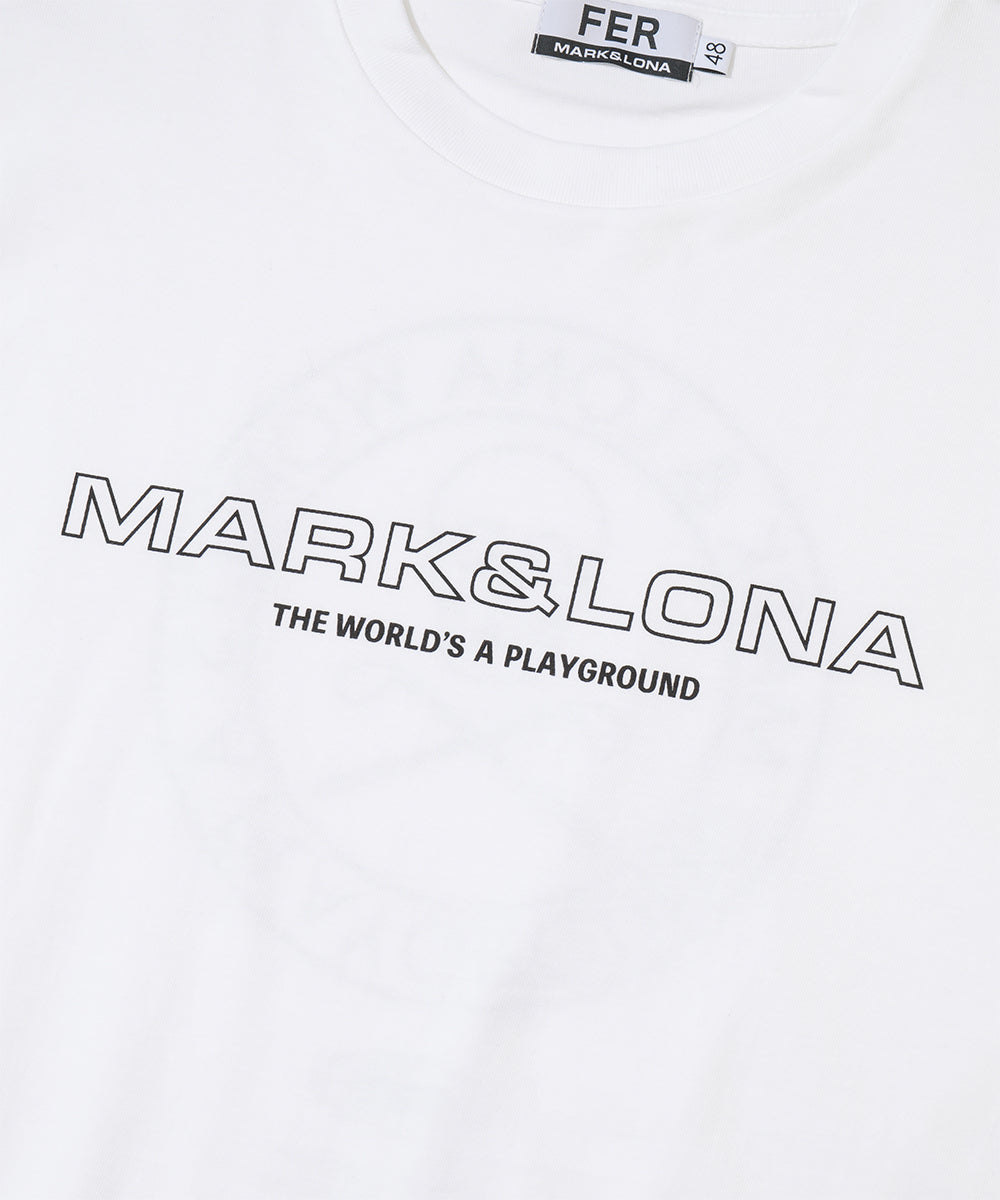 Circle Skull Mock Neck S/S Tee