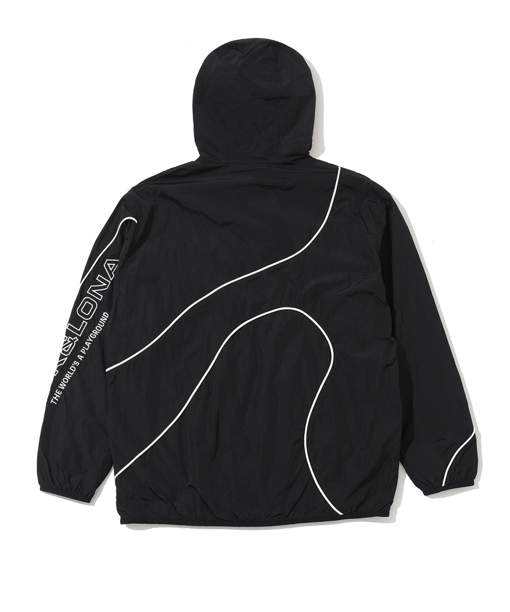 Streamer Crinkle Nylon Hooded Jacket