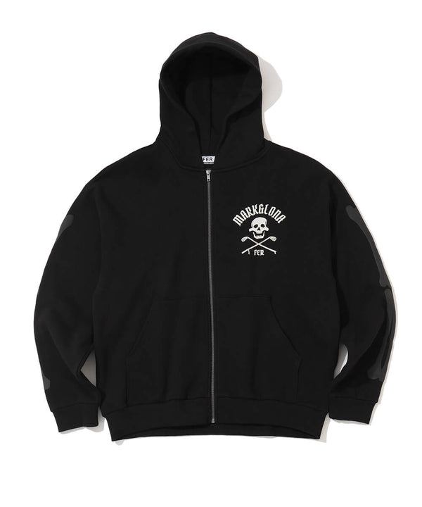 Johnson Skull Vintage Zip Hoodie