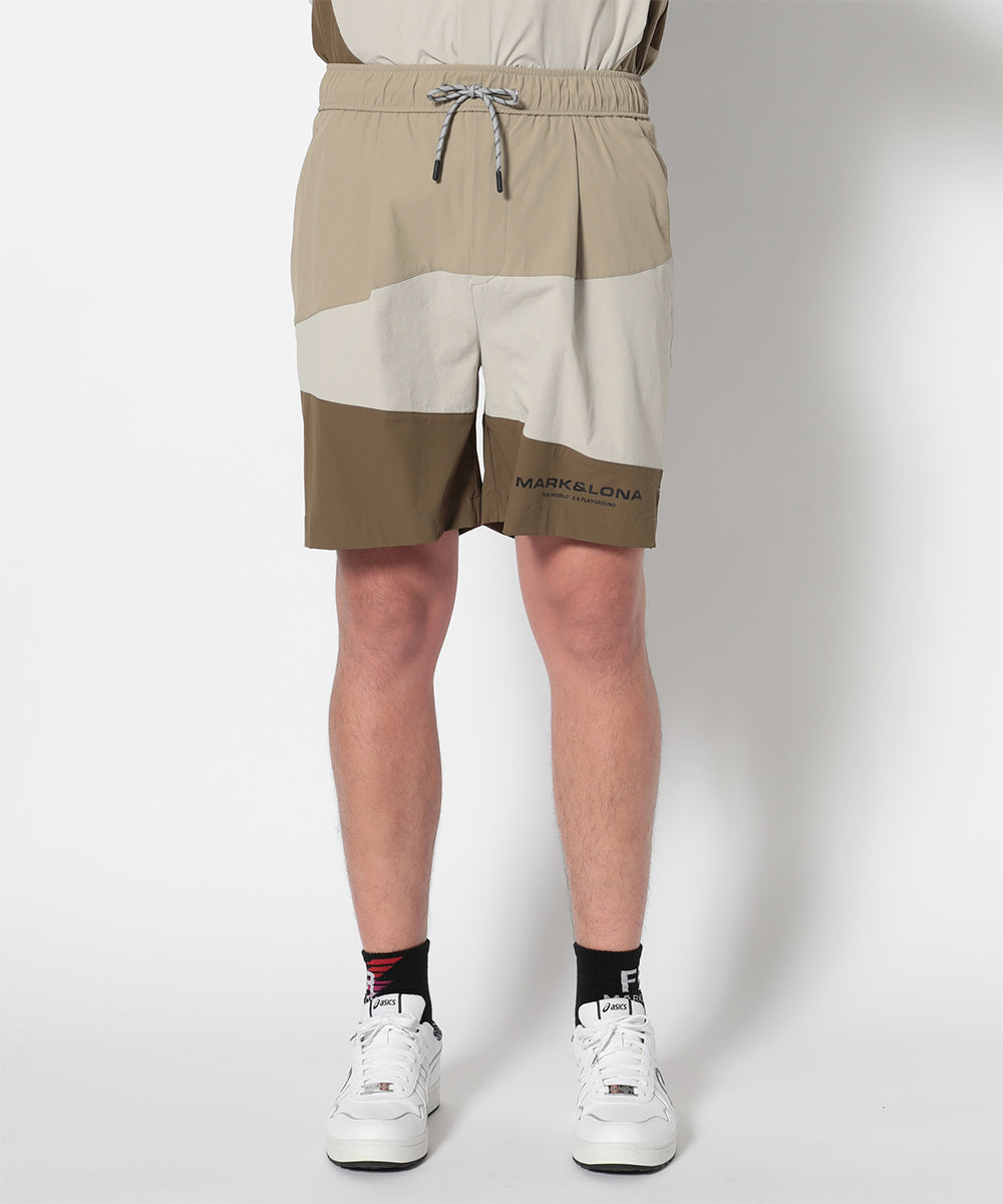 モデル:身長185cm,チェスト92cm,ウエスト77cm,ヒップ94cm,着用サイズL