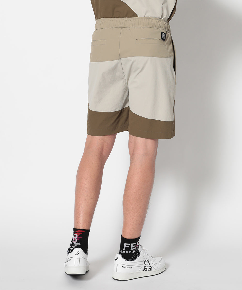 モデル:身長185cm,チェスト92cm,ウエスト77cm,ヒップ94cm,着用サイズL