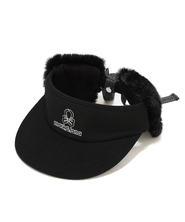Fleur Fur Ribbon Visor | MEN and WOMEN
