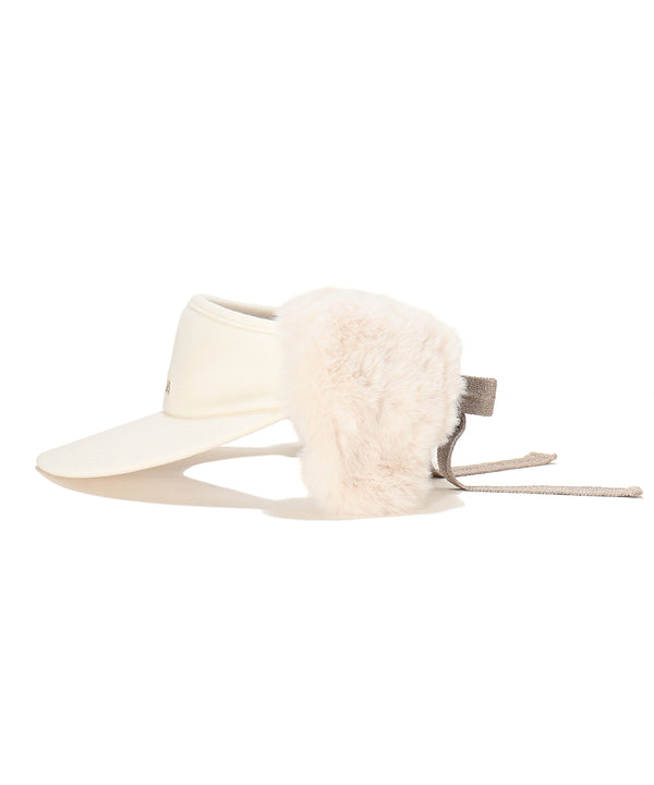 Fleur Fur Ribbon Visor | MEN and WOMEN