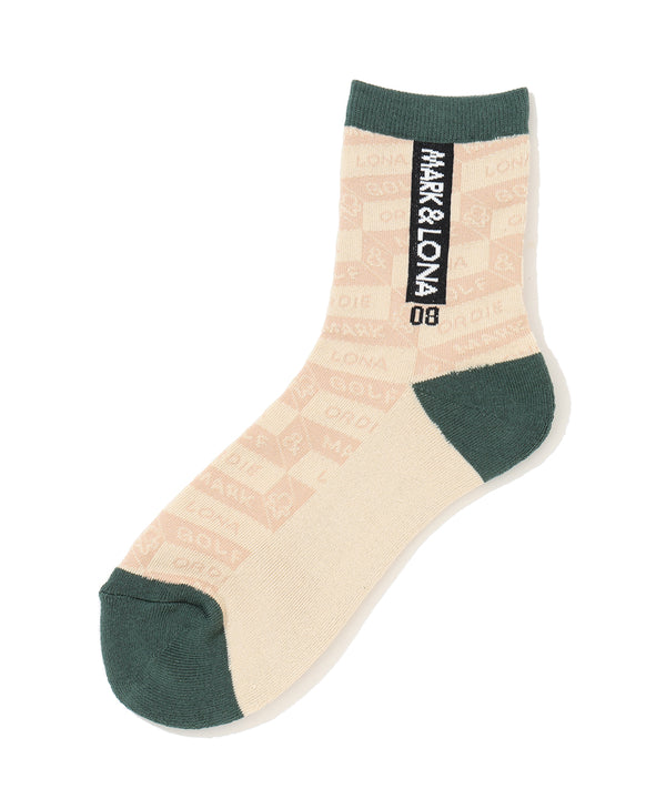 Facetia Jacquard Crew Socks | MEN