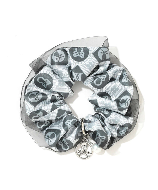 Aura Monogram Charm Scrunchie