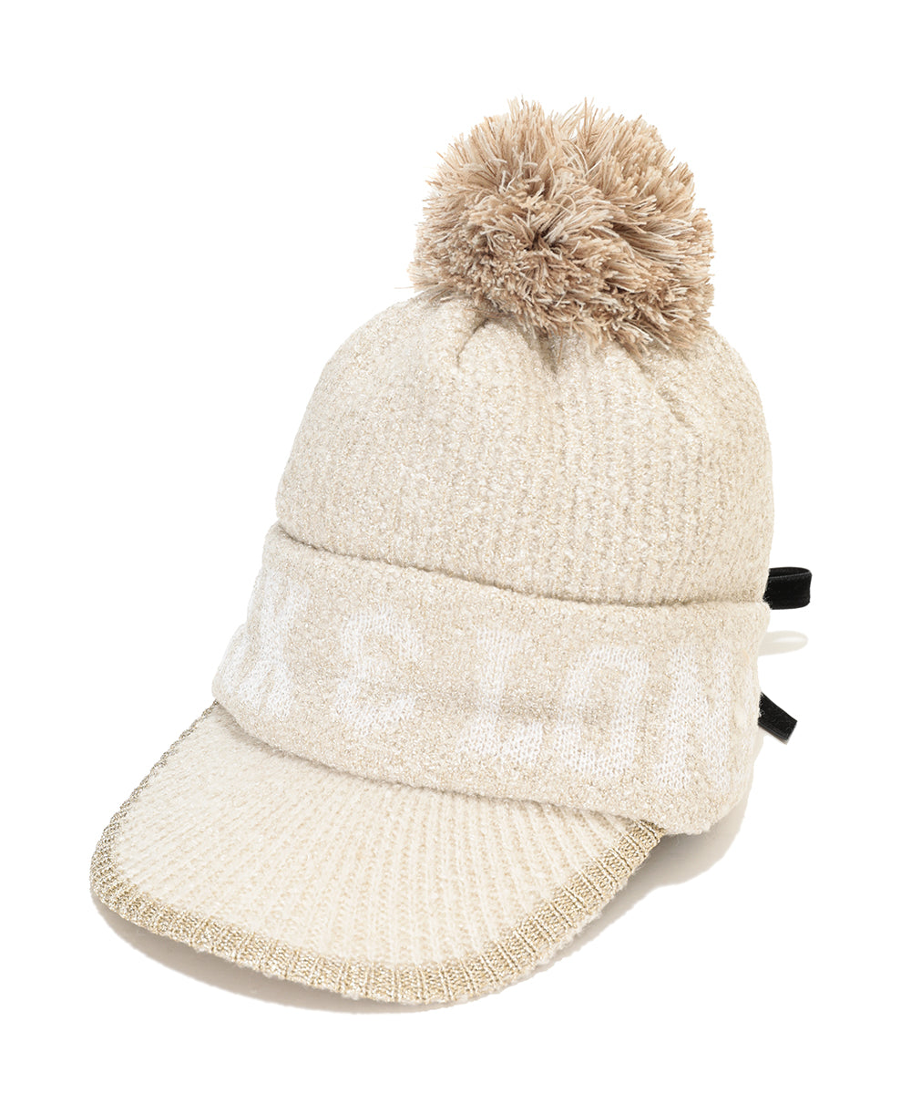 Scope Pom Visor Beanie | WOMEN