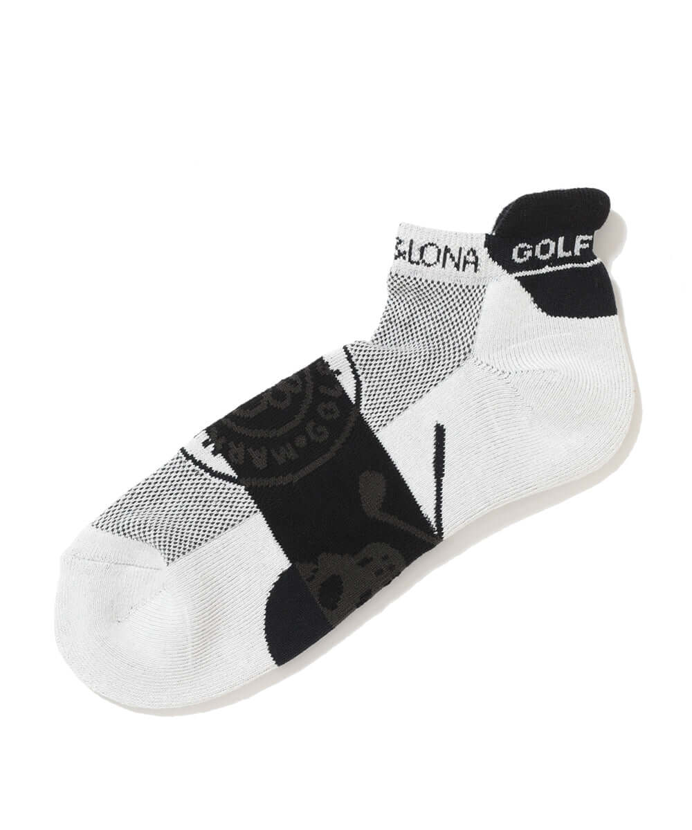 Mirror Skull Ankle Socks | MEN