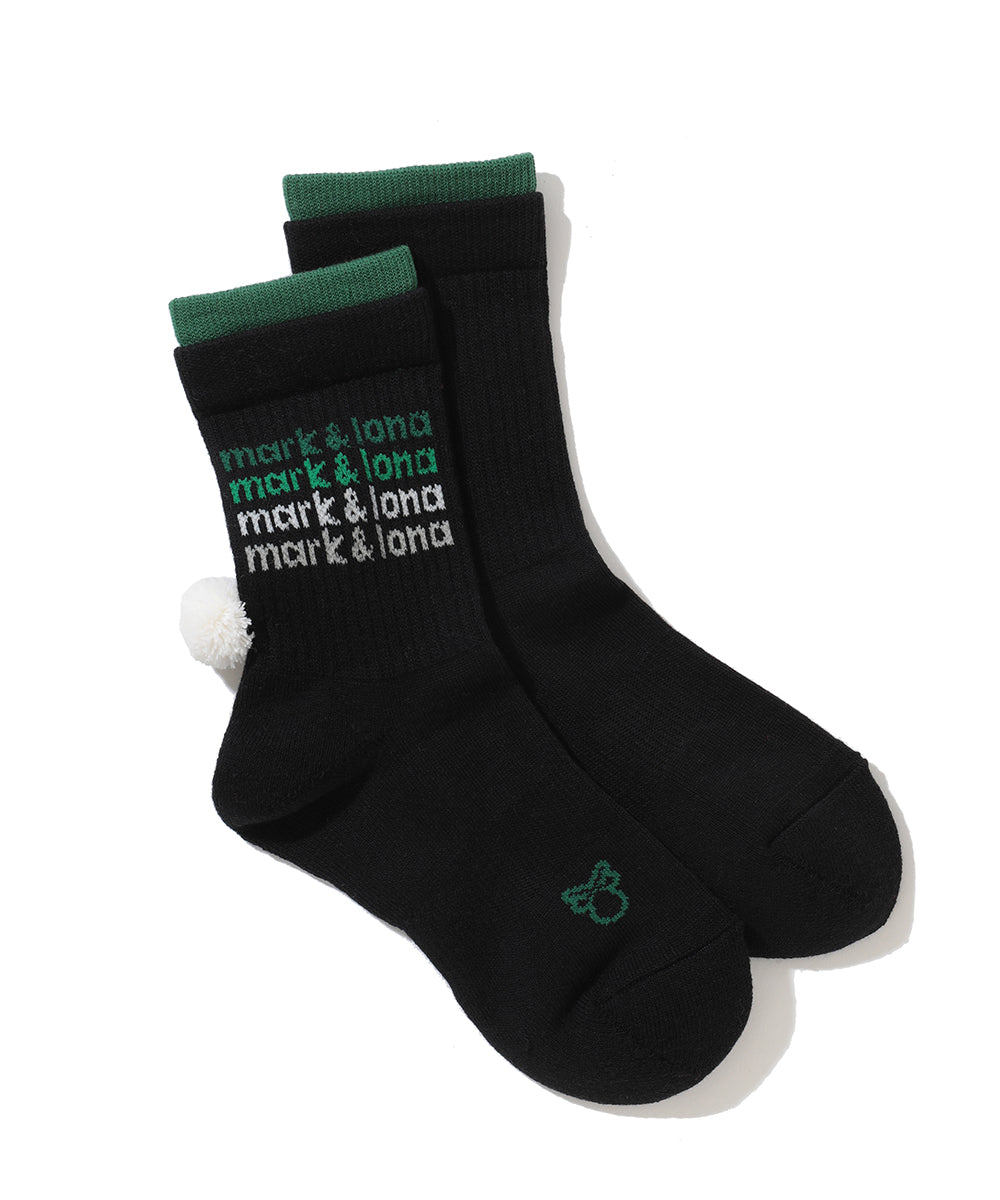 PomCharm Gradient Crew Socks | WOMEN