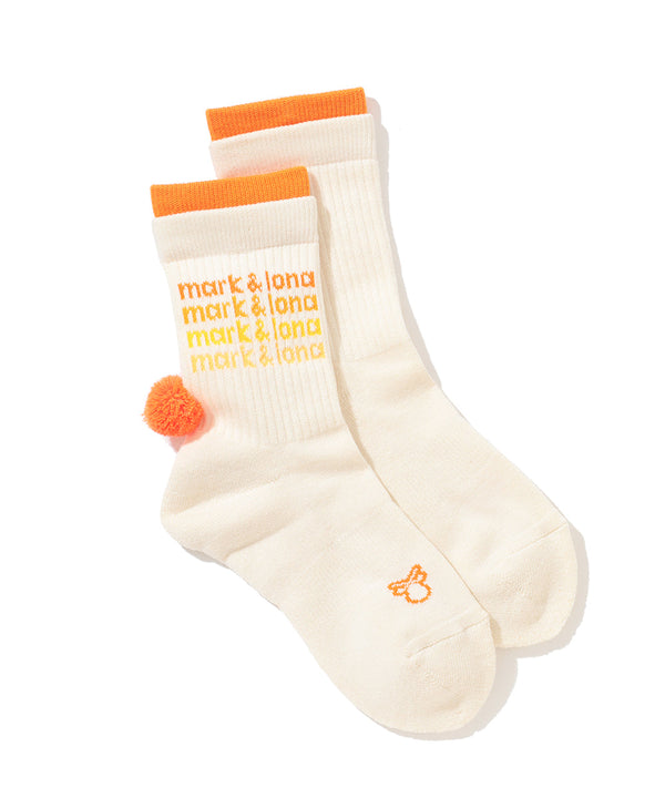 PomCharm Gradient Crew Socks | WOMEN