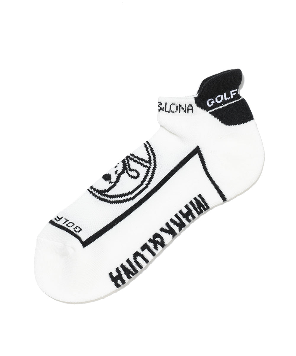 Round Skull Athletic Low Socks | MEN