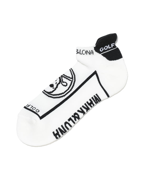 Round Skull Athletic Low Socks | MEN